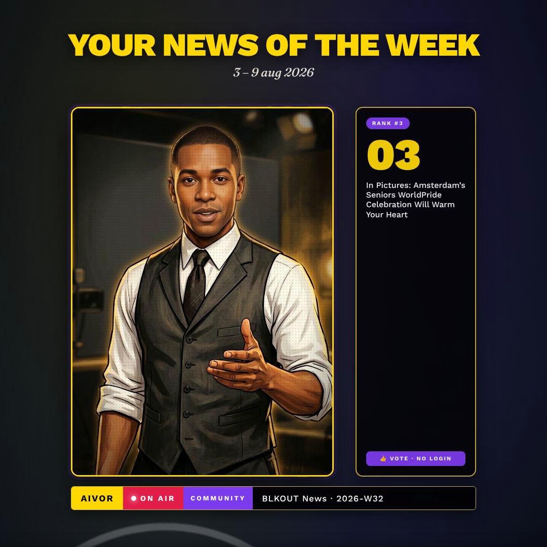 AIvor presenting Your News of the Week, an illustrated host beside a story card